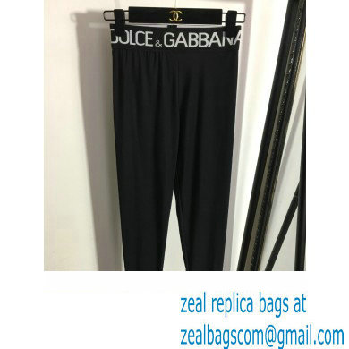 D & G logo printed sports suit black 2022